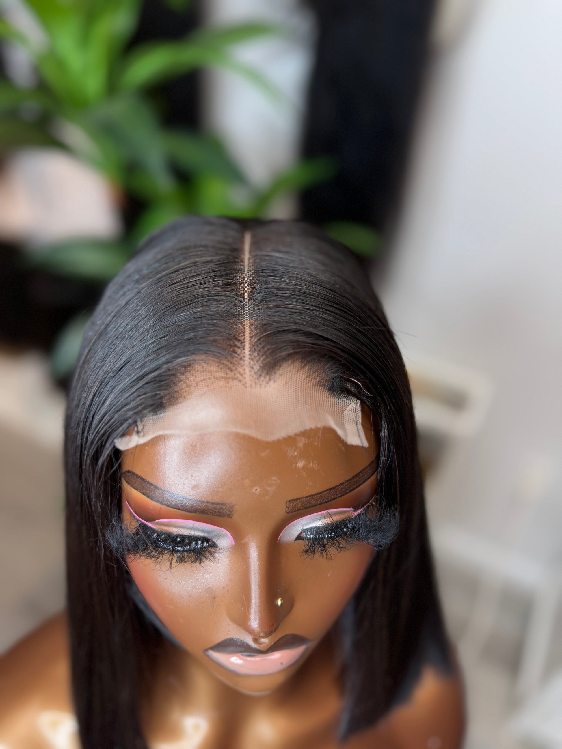 Black bob wig