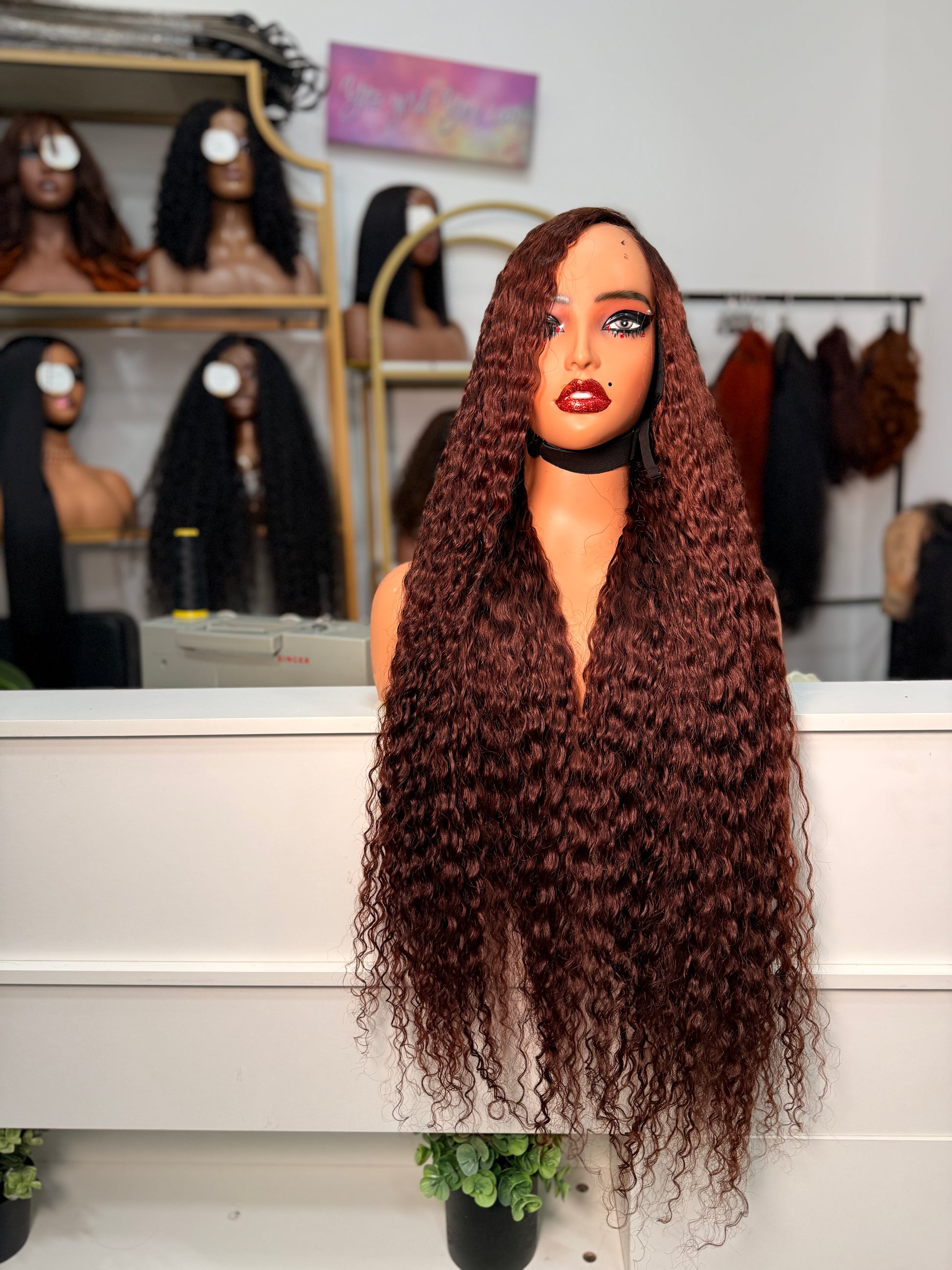 BROWN CLOSURE wig