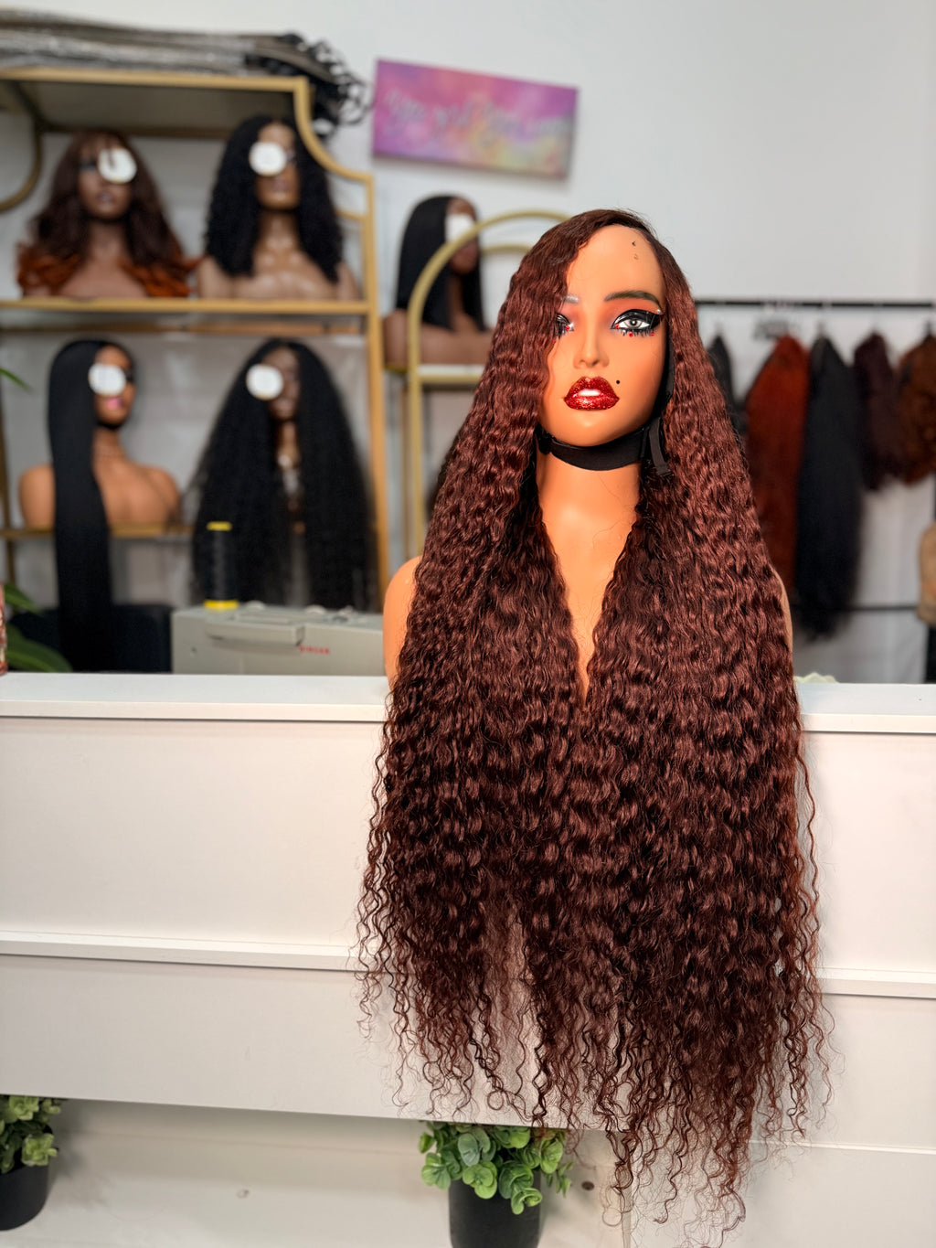 BROWN CLOSURE wig