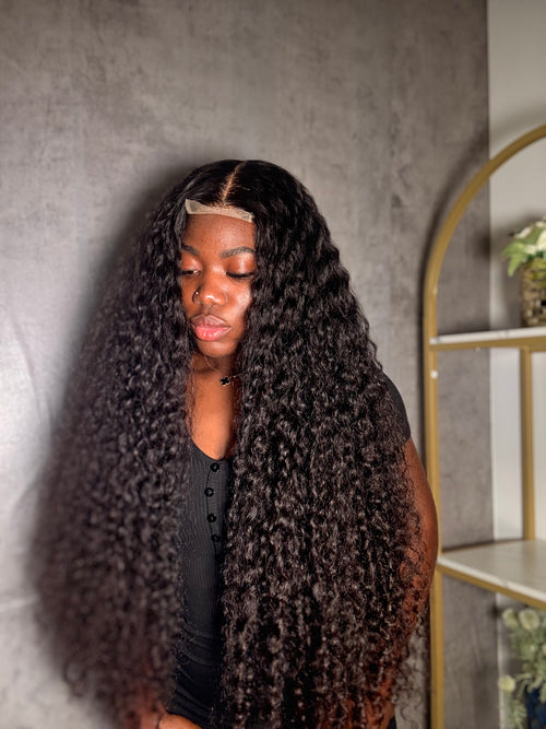 2x6 glueless deep curly wig
