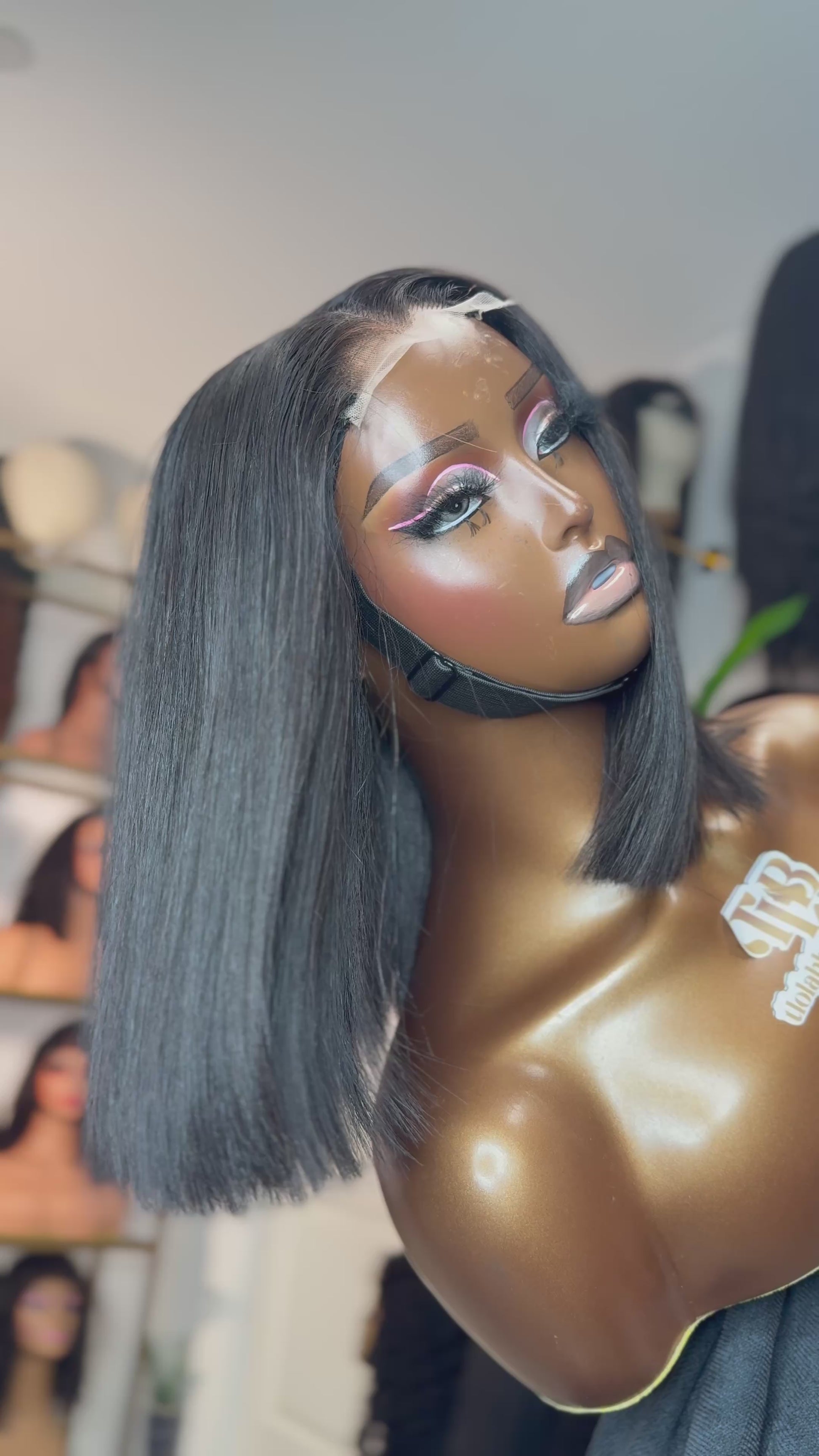 Black bob wig